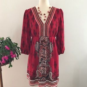 JUST REDUCED AS U WISH Beautiful Red Dress Sz M